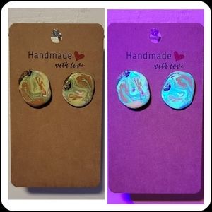 "Ugly Sweater" UV Reactive Handmade Earrings